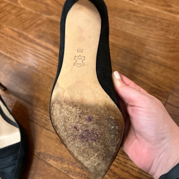 Tory Burch Black Pointed Toe Heels